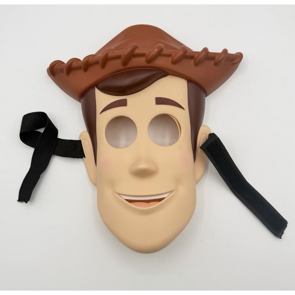 Disney Toy Story Woody Halloween 1/2 Mask Thick Plastic Pixar Thinkway Toys